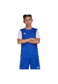 Adidas - Koszulka piłkarska dla dzieci adidas Estro 19 Jr DP3217. Materiał: materiał, włókno, skóra, syntetyk, poliester. Długość rękawa: krótki rękaw. Technologia: ClimaLite (Adidas). Długość: krótkie. Sport: piłka nożna #1