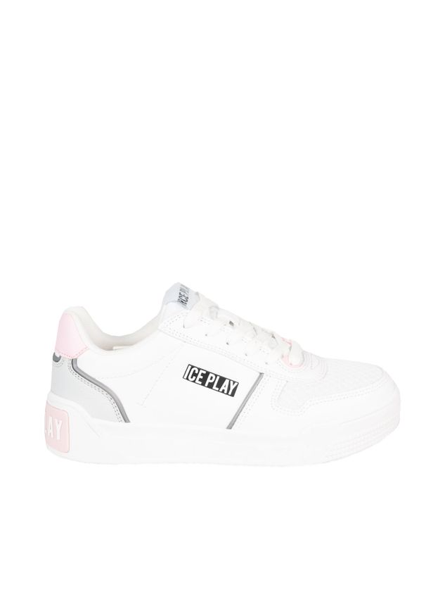 Ice Play Sneakersy | KURW003W3YM1 | Kobieta | Biały. Okazja: na spacer. Nosek buta: okrągły. Kolor: biały. Materiał: skóra ekologiczna. Sport: turystyka piesza