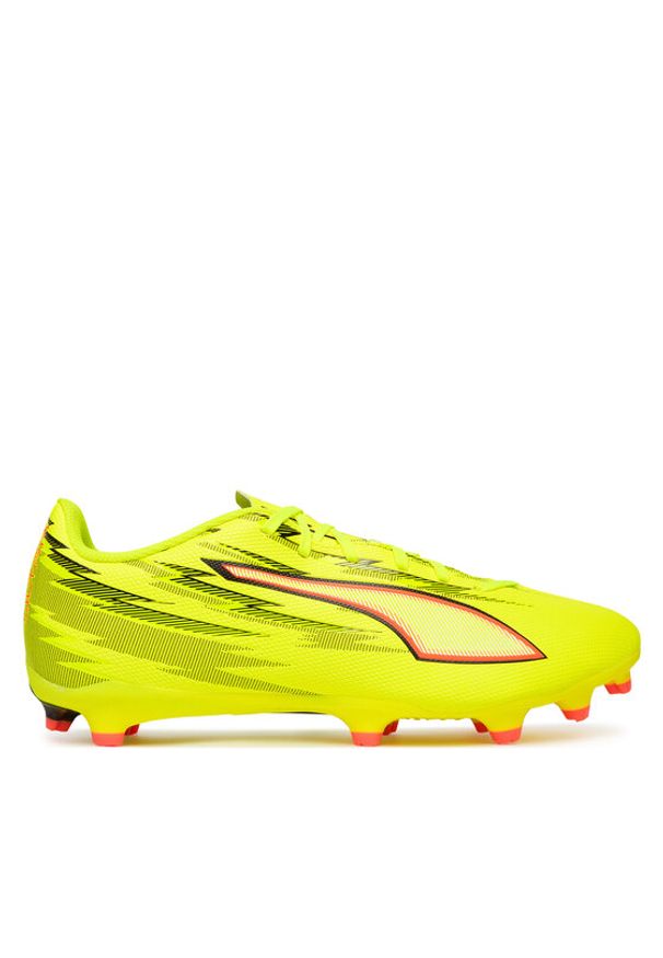 Puma Buty do piłki nożnej Ultra 6 Play FG/Ag 108704 01 Żółty. Kolor: żółty. Materiał: skóra