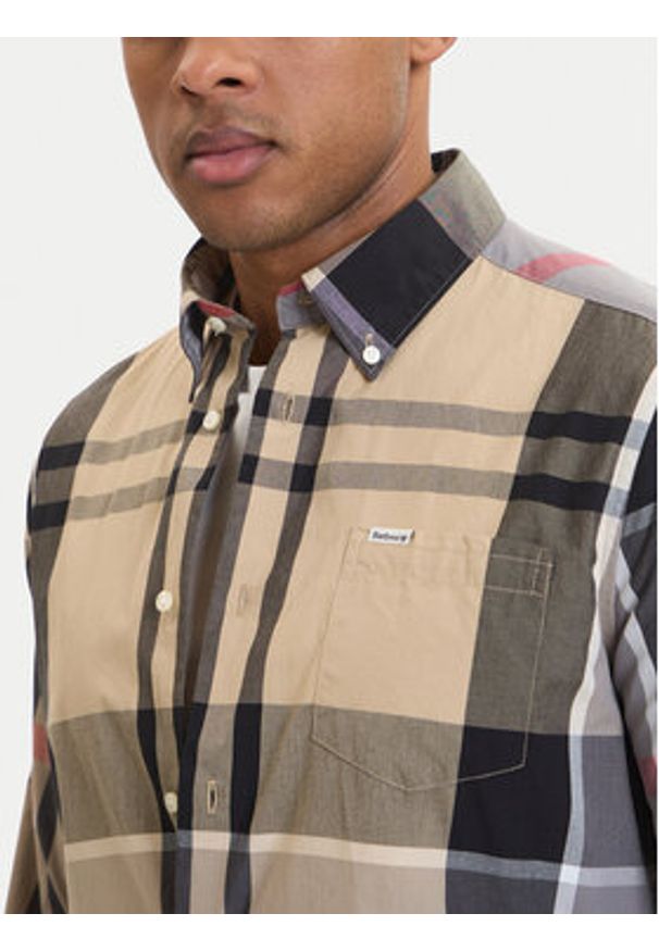 Barbour Koszula Harris MSH5071TN31 Beżowy Tailored Fit. Kolor: beżowy. Materiał: bawełna
