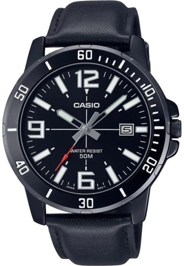 Zegarek Casio ZEGAREK MĘSKI CASIO MTP-VD01BL-1B (zd169d) + BOX