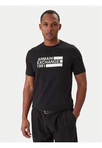 Armani Exchange T-Shirt XM002788 AF10356 UC001 Czarny Regular Fit. Kolor: czarny. Materiał: bawełna #1