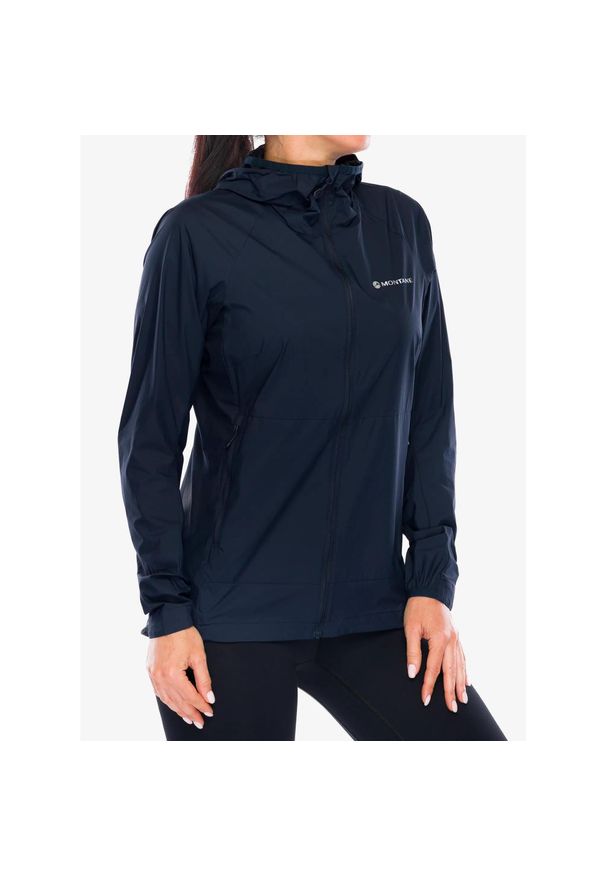 Kurtka przeciwwiatrowa damska Montane Featherlite Hoodie. Kolor: niebieski