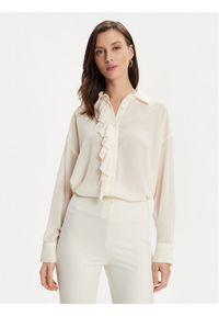 ViCOLO Koszula TB0133 Écru Regular Fit. Materiał: syntetyk