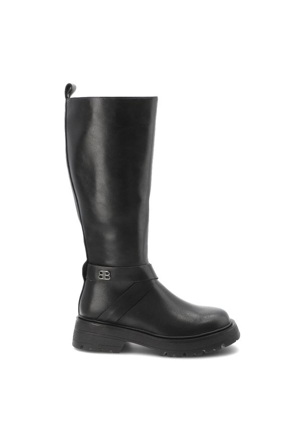 Czarne Kozaki Filippo Eleganckie Obuwie Damskie. Okazja: na co dzień. Wysokość cholewki: przed kolano. Zapięcie: pasek. Kolor: czarny. Szerokość cholewki: normalna. Sezon: zima, jesień. Styl: elegancki