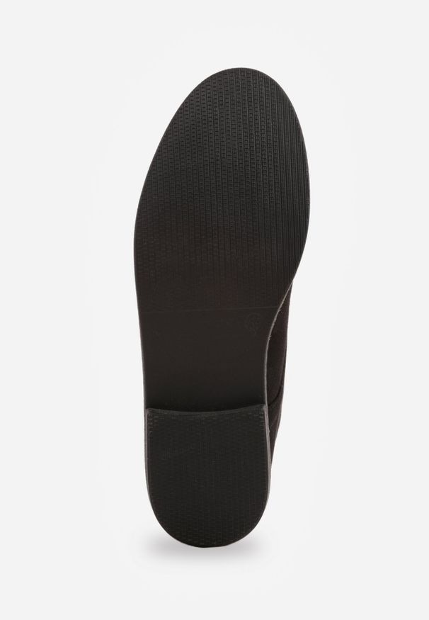 Born2be - Czarne Botki z Wiązaniem Sabalva. Okazja: na co dzień. Kolor: czarny. Materiał: jeans, zamsz. Styl: casual