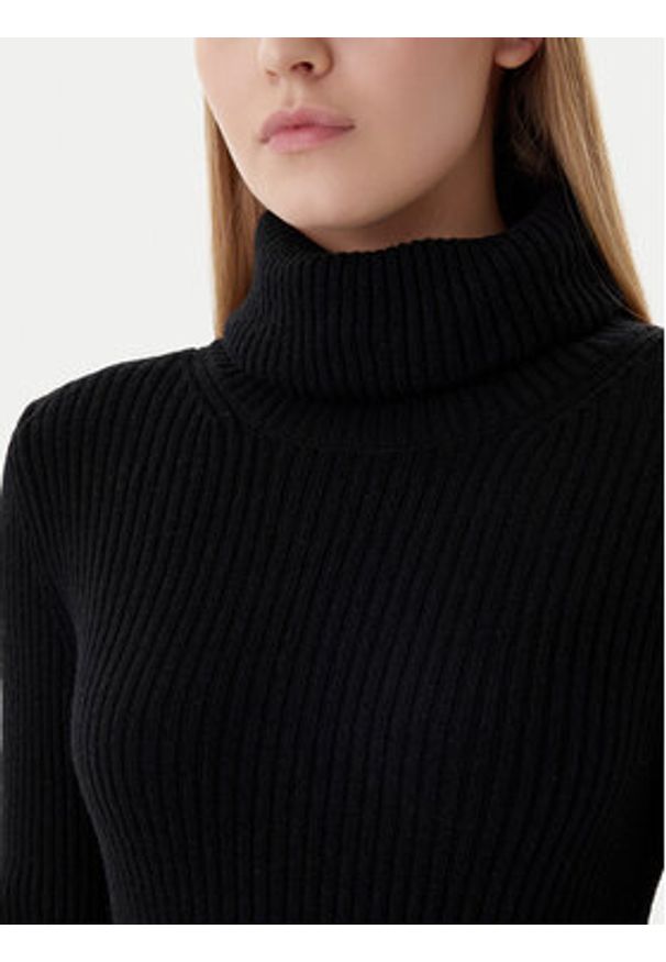 only - ONLY Sukienka dzianinowa Nellie 15363533 Czarny Regular Fit. Kolor: czarny. Materiał: syntetyk