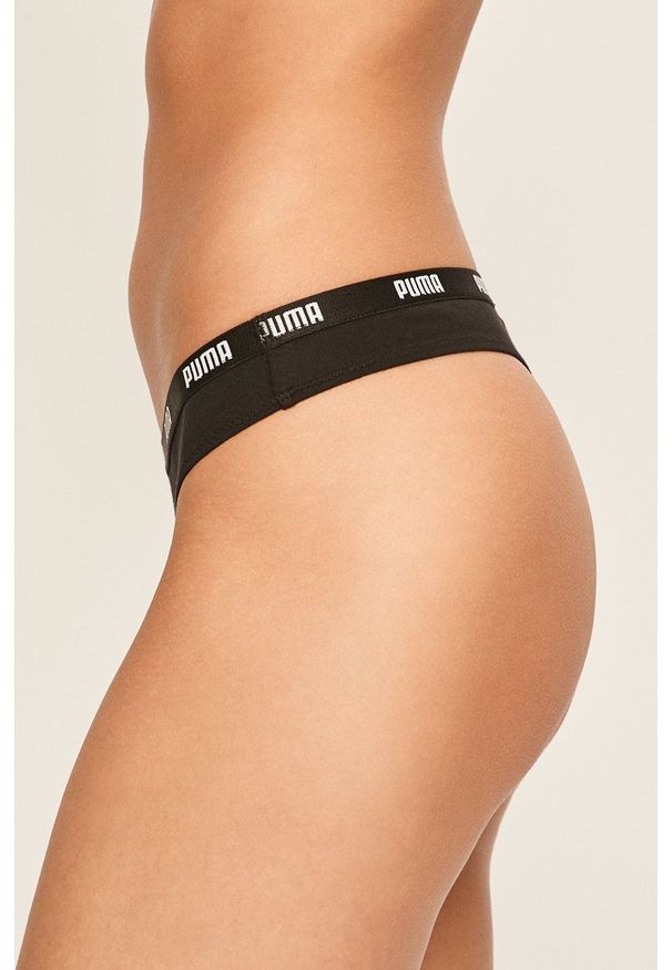 Puma - Stringi (3-pack). Kolor: czarny