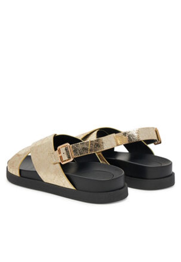 ONLY Shoes Sandały Onlminnie 2 15253212 Złoty. Kolor: złoty. Materiał: skóra