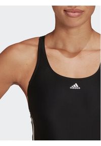 Adidas - adidas Strój kąpielowy Mid 3-Stripes Swimsuit HA5993 Czarny. Kolor: czarny. Materiał: syntetyk #5