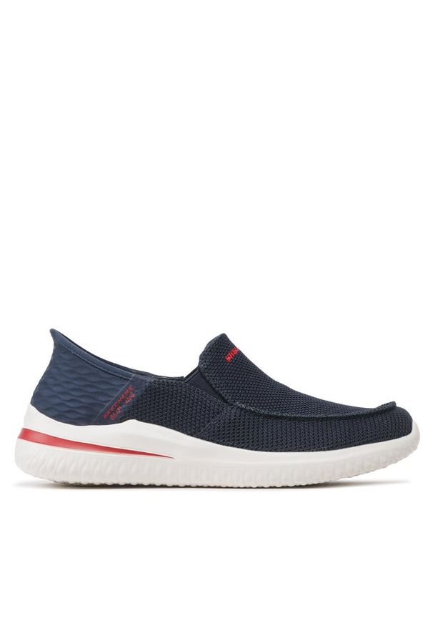 skechers - Mokasyny Skechers. Kolor: niebieski