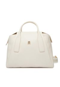 TOMMY HILFIGER - Tommy Hilfiger Torebka AW0AW18532 Kremowy. Kolor: kremowy. Materiał: skórzane #5