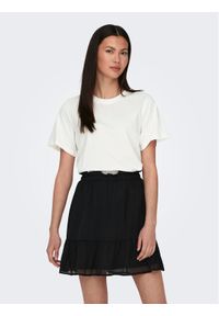 JDY T-Shirt Pisa 15292431 Biały Regular Fit. Kolor: biały. Materiał: bawełna