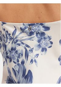 Guess Sukienka wieczorowa W5GT10 WF1T2 Écru Slim Fit. Materiał: satyna, syntetyk. Styl: wizytowy #4