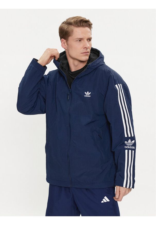 Adidas - adidas Kurtka przejściowa Reversible Polar Fleece HL9188 Granatowy Regular Fit. Kolor: niebieski. Materiał: syntetyk