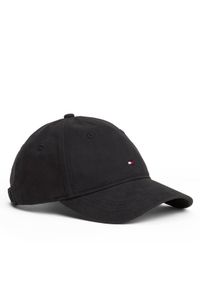 TOMMY HILFIGER - Tommy Hilfiger Czapka z daszkiem Th Flag Soft 6 Panel AW0AW17781 Czarny. Kolor: czarny. Materiał: materiał, bawełna