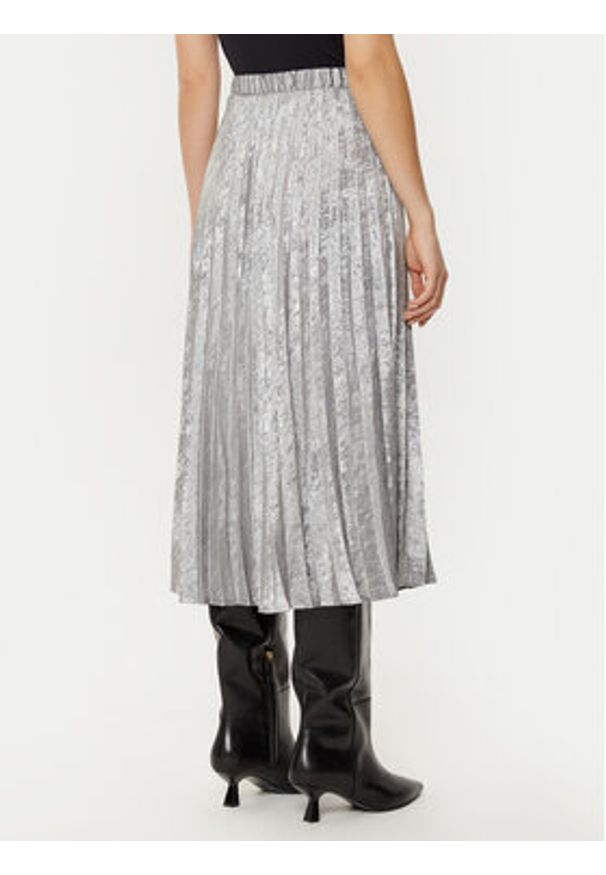 GAP - Gap Spódnica plisowana 587128-00 Srebrny Regular Fit. Kolor: srebrny. Materiał: syntetyk