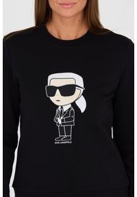 Karl Lagerfeld - KARL LAGERFELD Czarna damska bluza Ikonik 2.0, Rozmiar S. Kolor: czarny #6
