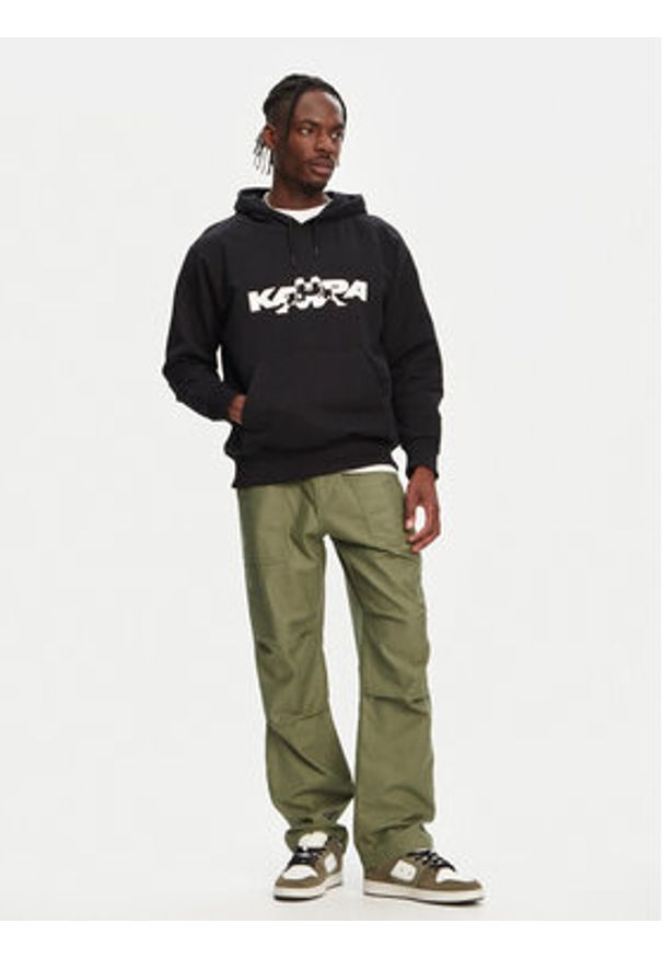 Kappa Bluza Nhayma 341V57W Czarny Regular Fit. Kolor: czarny. Materiał: bawełna