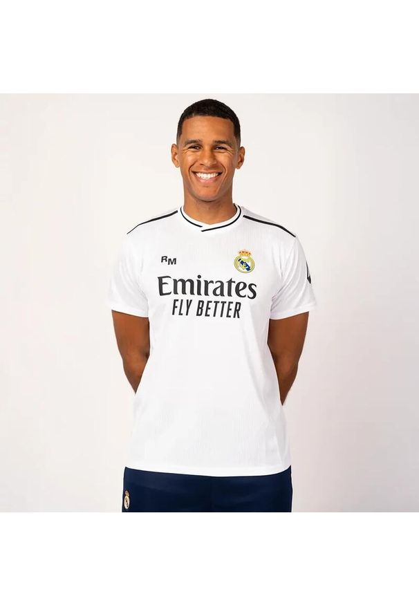 Real Madrid - Koszulka kibica replika męska Premium Real Madryt 24-25. Kolor: biały. Sport: piłka nożna