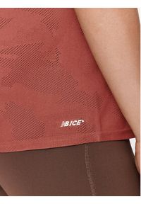 New Balance Koszulka techniczna Q Speed Jacquard Short Sleeve WT33281 Czerwony Regular Fit. Kolor: czerwony. Materiał: syntetyk #4