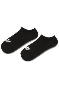 Adidas - adidas Zestaw 3 par niskich skarpet unisex Trefoil Liner S20274 Czarny. Kolor: czarny. Materiał: materiał