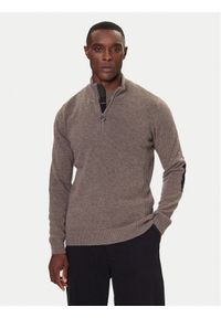 Barbour Sweter Holden MKN0837OL76 Zielony Regular Fit. Kolor: zielony. Materiał: wełna