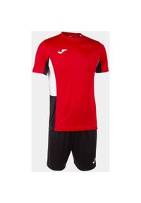 Zestaw Sportowy Joma Danubio II 3XL - Komfort i Wydajność. Kolor: czerwony, czarny, wielokolorowy. Materiał: dresówka. Sport: piłka nożna