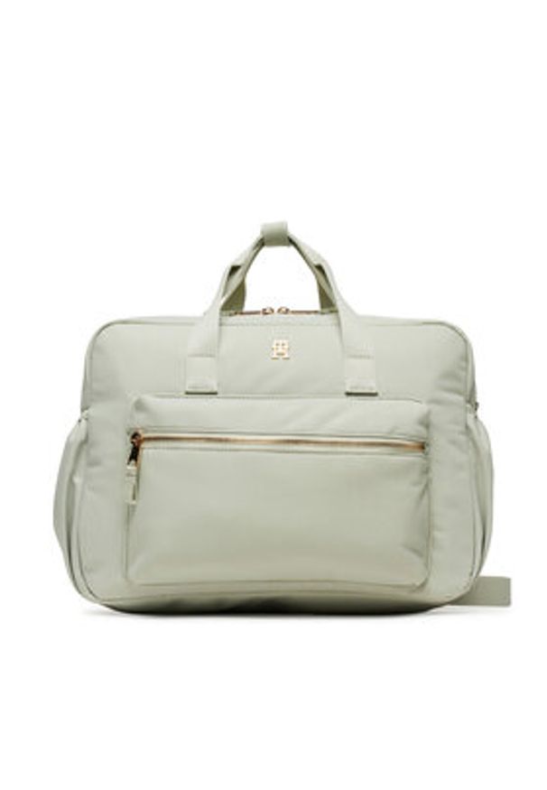 TOMMY HILFIGER - Tommy Hilfiger Torba Th Essential Changing Bag AU0AU01997 Zielony. Kolor: zielony. Materiał: materiał