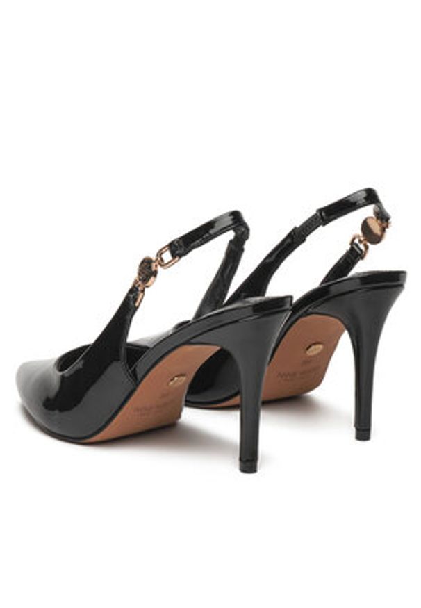 Nine West Sandały CD23029-2 Czarny. Kolor: czarny. Materiał: materiał, syntetyk