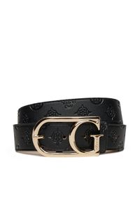 Guess Pasek Damski BW9227 P5235 Czarny. Kolor: czarny. Materiał: skóra