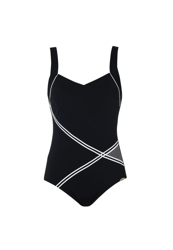 SUNFLAIR - Strój kąpielowy Basic. Kolor: czarny, wielokolorowy, biały. Materiał: poliester