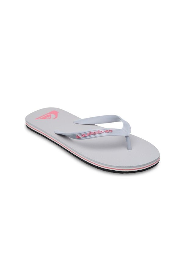 Quiksilver - Klapki dla Mężczyzn MOLOKAI CORE Szary. Okazja: na plażę. Kolor: szary. Materiał: syntetyk, materiał, guma. Styl: sportowy