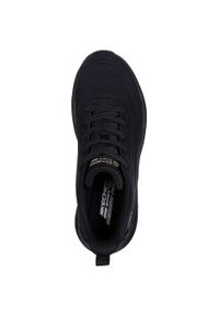 skechers - Adidasy Skechers Bobs Squad Waves-jus, Kobiety. Kolor: czarny. Materiał: materiał. Sport: fitness
