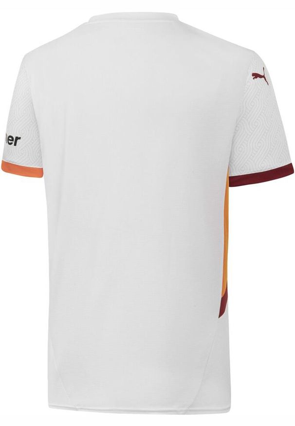 Puma - Męska koszulka wyjazdowa Galatasaray SK 24/25 PUMA White Red Rhythm. Kolor: biały, czerwony, wielokolorowy