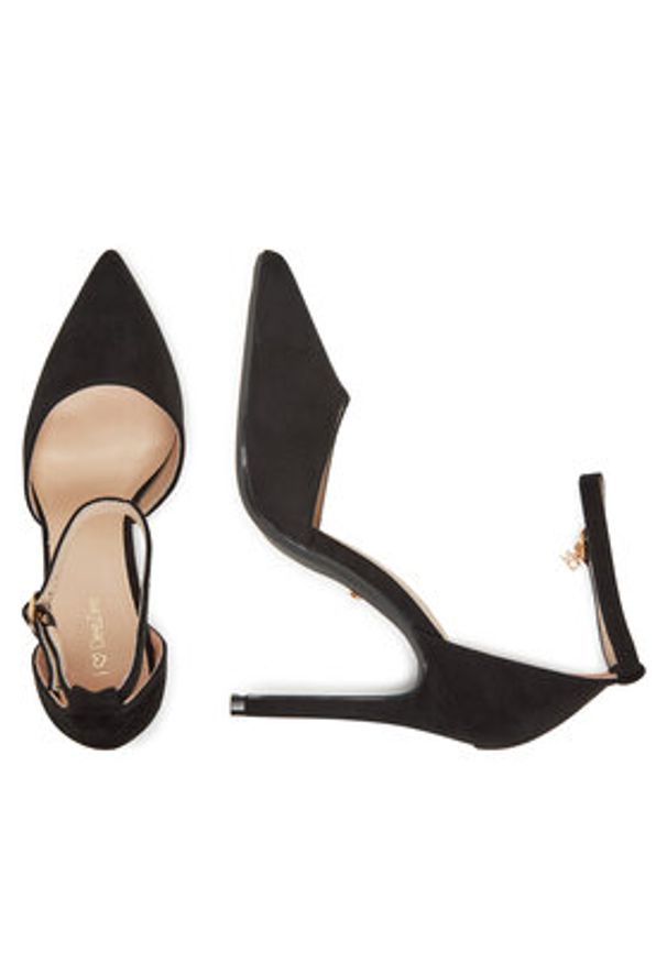 DeeZee Sandały AJ-2639 Czarny. Kolor: czarny. Materiał: skóra