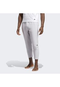 Adidas - Designed for Training Yoga 7/8 Training Pants. Kolor: wielokolorowy, czarny, szary. Materiał: materiał, dresówka #1