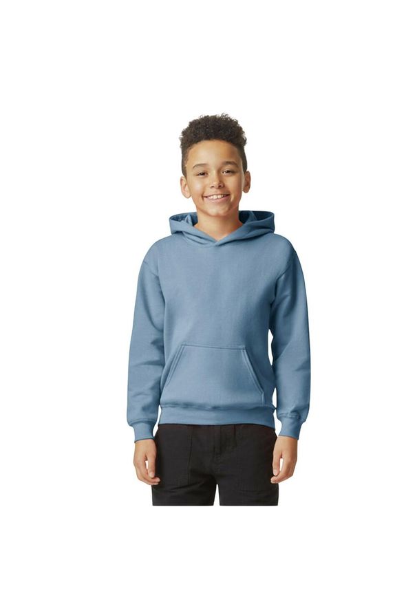GILDAN - Bluza Dziecięca Softstyle Plain Fleece Midweight Hoodie. Kolor: niebieski, szary, wielokolorowy