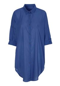 Cellbes Cienka koszula plażowa niebieski female niebieski 34/36. Okazja: na plażę. Kolor: niebieski. Materiał: bawełna. Długość rękawa: długi rękaw. Długość: długie. Styl: elegancki #1