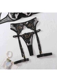 Intica - Zestaw bielizny czteroczęściowy z efektownymi detalami na specjalne okazje Zhinela. Kolor: czerwony. Materiał: materiał #7