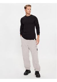 Calvin Klein Jeans Longsleeve J30J323481 Czarny Slim Fit. Kolor: czarny. Materiał: bawełna. Długość rękawa: długi rękaw #5