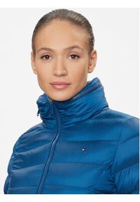 TOMMY HILFIGER - Tommy Hilfiger Płaszcz zimowy Global Stripe WW0WW39221 Niebieski Regular Fit. Kolor: niebieski. Materiał: syntetyk. Sezon: zima