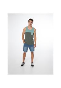 T-shirt męski bez rękawów Protest PRTKADON. Kolor: zielony. Długość rękawa: bez rękawów. Sport: kolarstwo #1