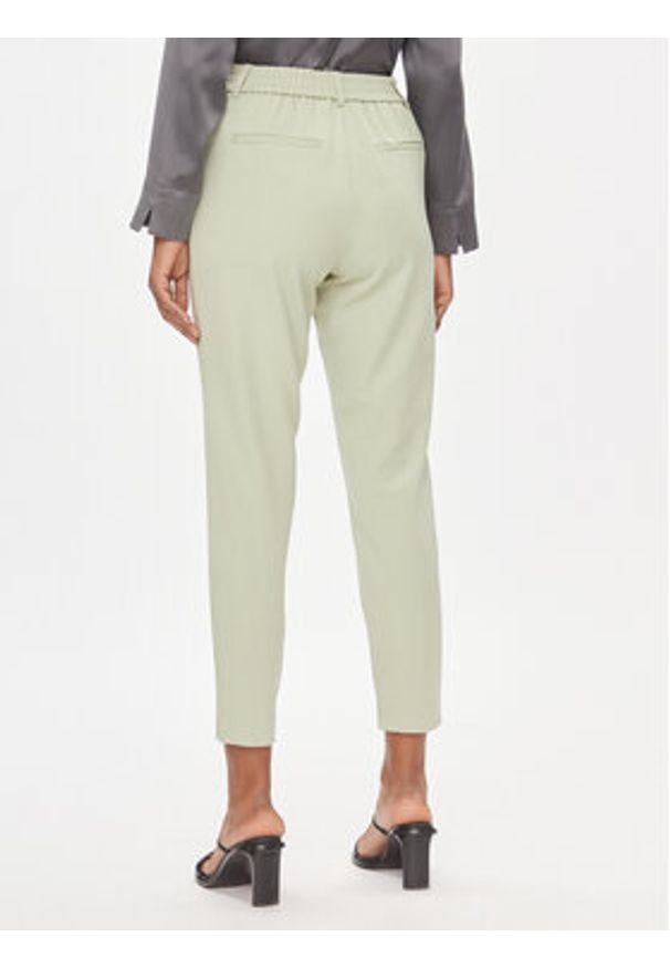 Vila Chinosy Varone 14087406 Zielony Slim Fit. Kolor: zielony. Materiał: syntetyk, wiskoza