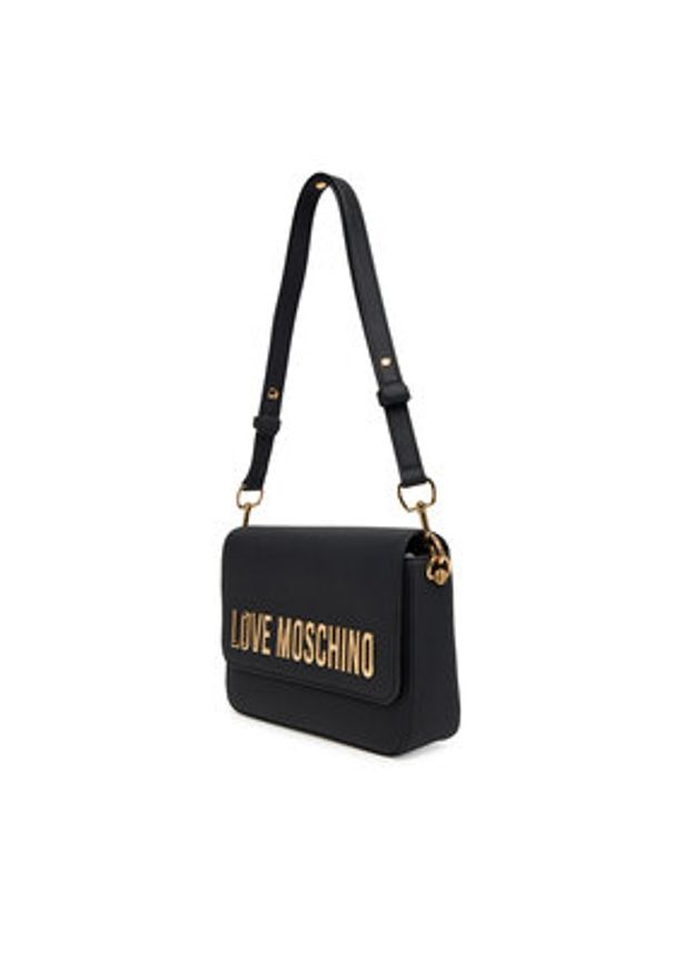 Love Moschino - LOVE MOSCHINO Torebka JC4023PP1NKD0000 Czarny. Kolor: czarny. Materiał: skórzane