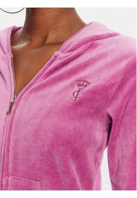 Juicy Couture Bluza Robyn JCSEBJ007G Różowy Slim Fit. Kolor: różowy. Materiał: bawełna, welur #3