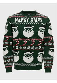 Only & Sons Sweter Xmas Santa 22023994 Zielony Regular Fit. Kolor: zielony. Materiał: syntetyk #4