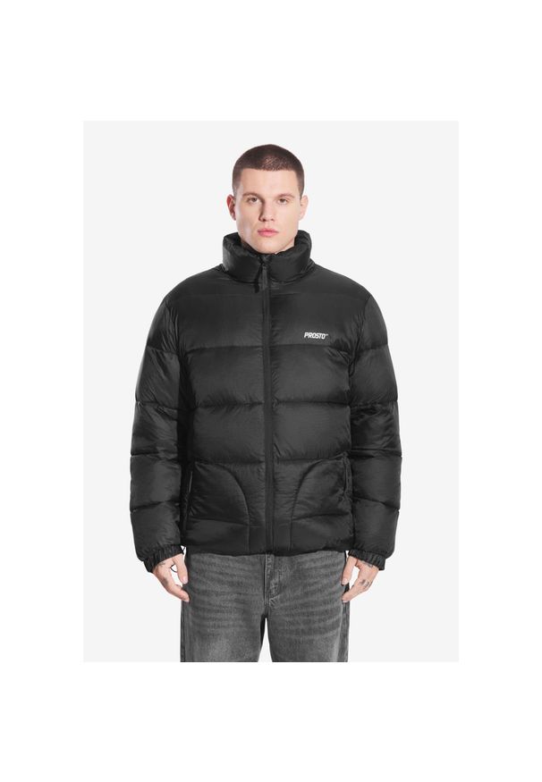 Kurtka turystyczna męska Prosto Puffer Void-9 zimowa. Kolor: czarny. Sezon: zima