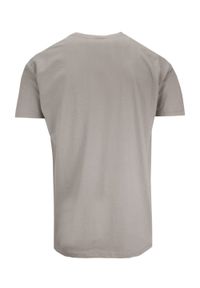 Kings - T-shirt Męski, Beżowy z Kieszonką, Krótki Rękaw, U-neck, 100% BAWEŁNA, Męski -KINGS. Okazja: na co dzień. Kolor: beżowy, wielokolorowy, brązowy. Materiał: bawełna. Długość rękawa: krótki rękaw. Długość: krótkie. Styl: casual #2