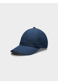 4f - Czapka z daszkiem snapback chłopięca. Kolor: niebieski